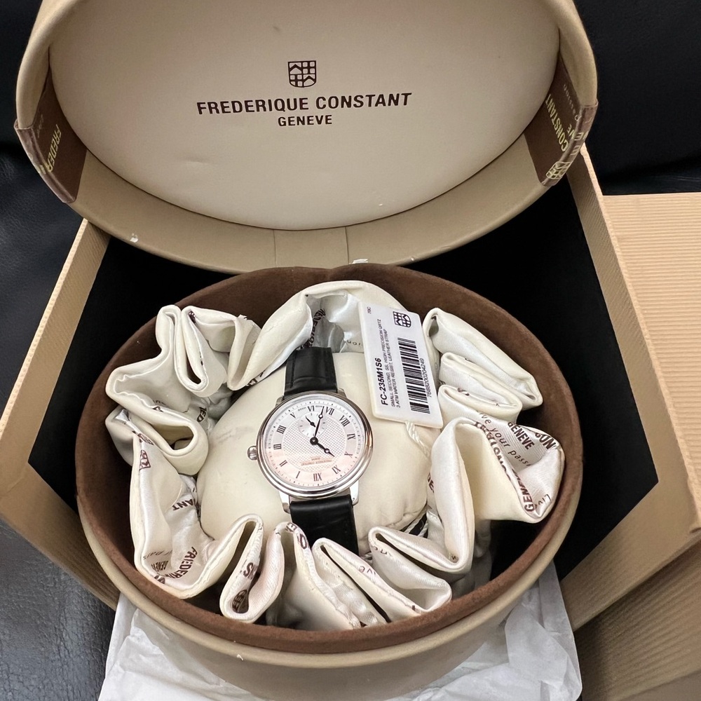 Frederique Constant Silver and Black Watch